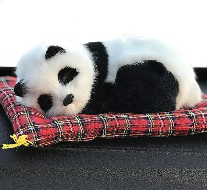 Ergocar Air Purifying Bags Cute Animals Bamboo Charcoal Odor Eliminator Car Decoration Car Air Dehumidifier for Eliminating Odors (Panda)