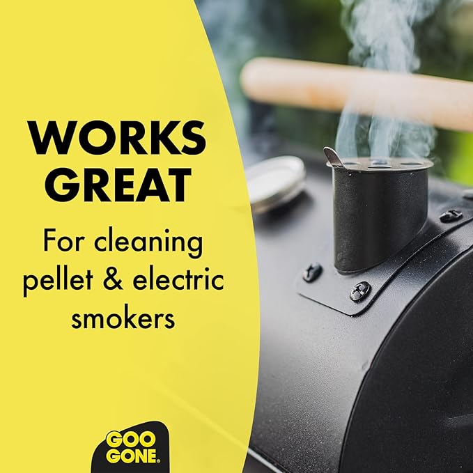 Goo Gone Grill and Grate Cleaner Spray (2 Pack) Cleans and Degreases BBQ Cooking Grates and Racks, Pellet and Electric Smokers- 24 Ounce