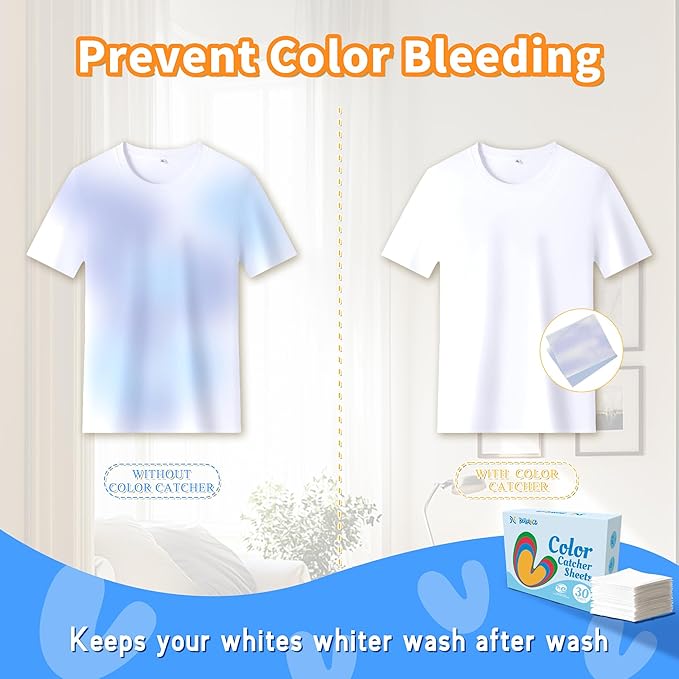 BellaLuce Laundry Detergent Sheets with 30 Color Catchers, 96 Loads Linen Lavender Sandalwood, Eco Friendly, Plastic-Free, Hypoallergenic, Prevent Color Bleeding, Laundry Care Essentials