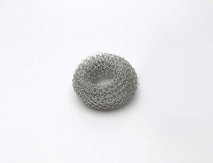 Tredoni Reusable Limescale Remover Ring 0.8x1.6 - Boiler/Kettle Furring Descaler Stainless Steel Mesh 2x4cm