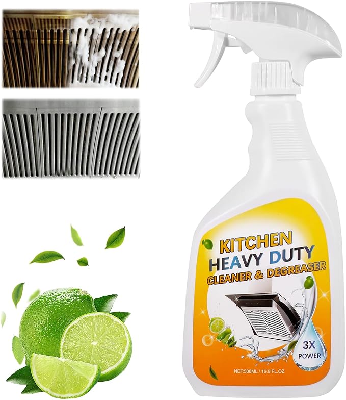 Kitchen Cleaner Spray for Oven Cleaner - clean up kitchen oil stains Degreaser for Range Hoods, Cooktop Cookware & Appliances - Rich Foam & Deep Cleaning for Heavy Duty