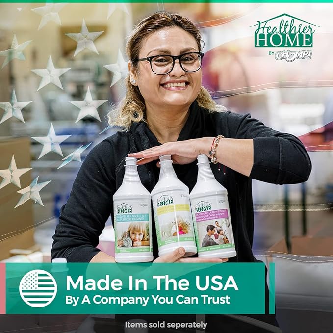 CHOMP! Best Grout Cleaner Spray: Healthier Home 4 in 1 Powerful Acid Free Professional Cleaning Formula for Grouts and Tiles. Safe for All Washable Surfaces. Bye to Dirt Grime 32oz