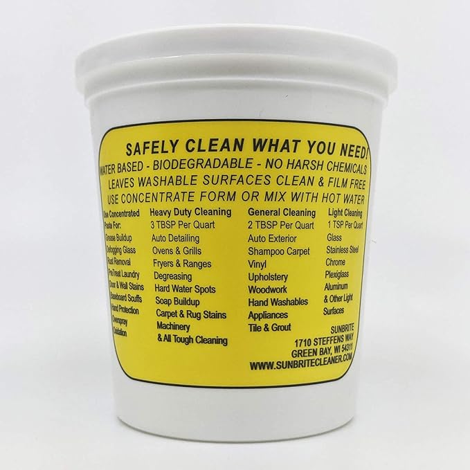 SunBrite Professional Strength Cleaner | NonToxic | Concentrated | All Purpose | Pint Unit | Green Product Safe For What You Clean