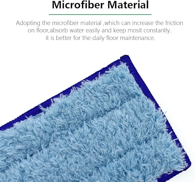 Neutop Replacement Washable & Reusable Wet Mopping Pad Compatible with iRobot Braava Jet 240, 241, 244, 245, 250 Robot Mops, Blue, 6-Pack.