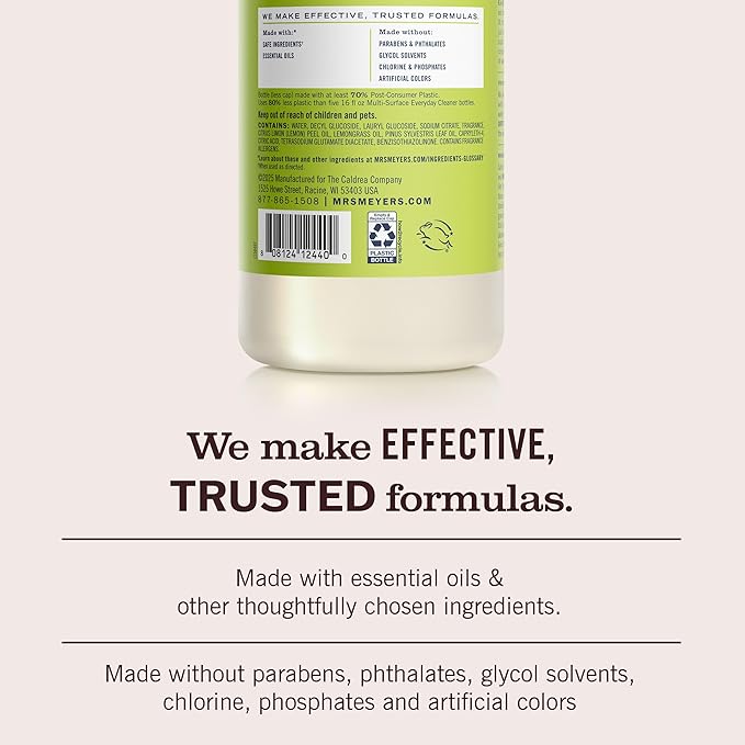 MRS MEYER'S Lemon Verbena Multi Surface Concentrate, 32 FZ