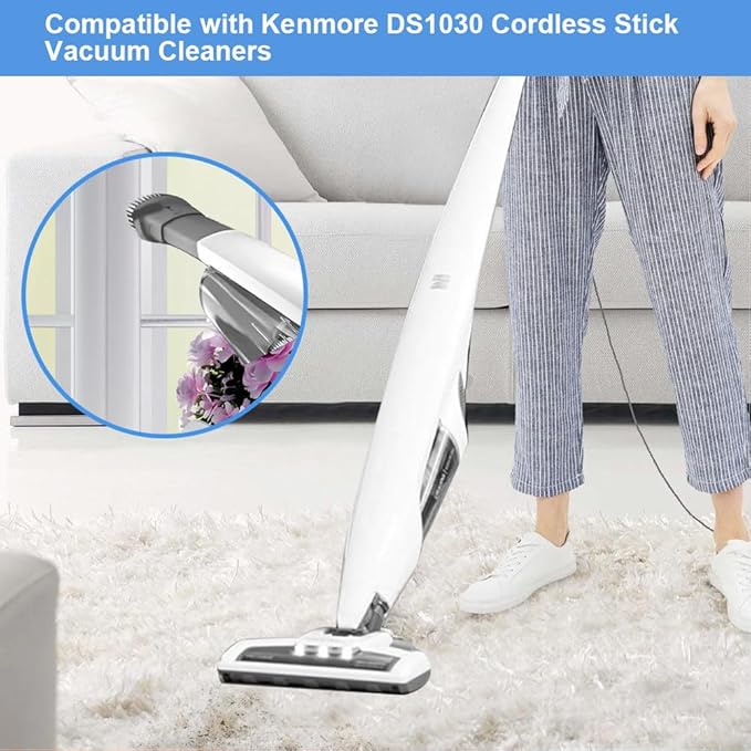 4 Pcs 520280 HEPA Replacement Filter for Kenmore Stratus 24V 2-In-1 Cordless Stick Vac DS1030 and fit for Kenmore 16V Cordless Lightweight Vacuum DS1020, Reusable & Washable Vacuum Filters Replacement
