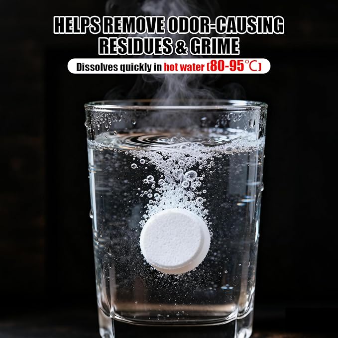 Deep Clean Dishwasher Cleaner Tablets - 24 Count | Removes Limescale, Odors & Residue | Fresh Scent | Safe for All Dishwashers (Brand Name Optional)