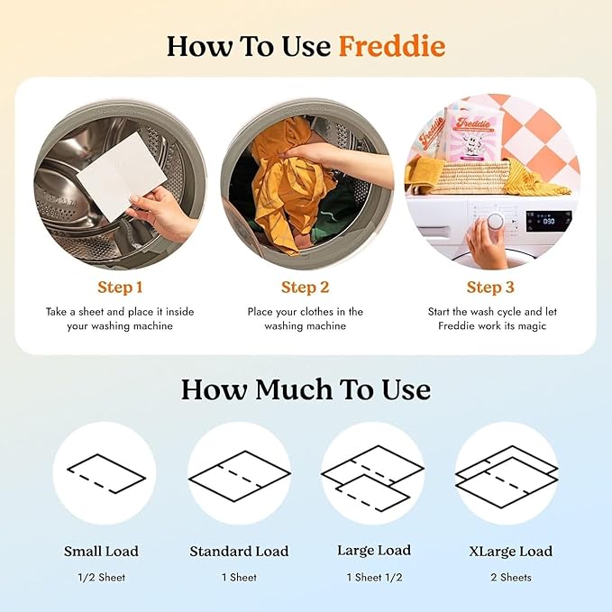 Freddie Laundry Detergent Sheets - Recyclable Packaging - No Mess Strips (Value Box (180 Loads), Frosty Mountain)