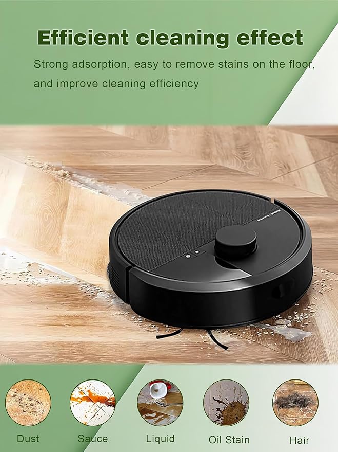 405 & 505 Mop Pads Replacement Parts for iRobot Roomba Plus 405 (G181 & G185) Vac, Roomba Plus 505 Combo Robot Vacuum. Washable & Reusable Microfiber Mop Pads Accessories, 8-Pack