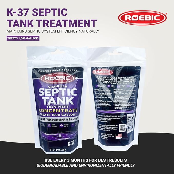 Roebic K-37-BAG Granular Septic Tank Treatment Concentrate, 12-Ounce