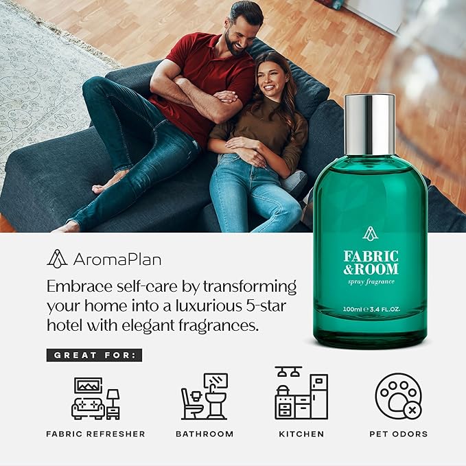 AromaPlan All Natural Room Spray, Dream On- Non Toxic& Long Lasting, Concentrated 5-Star Hotel Room Spray, Odor Eliminator- Home, Room, Couch, Pillow, Fabric- Air Freshener Spray(100 ml)