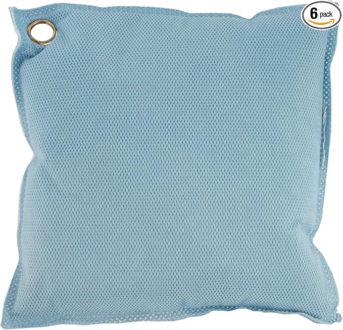 BambooMN Activated Bamboo Charcoal Air Purifier - 250g Sky Blue - 6 Bags