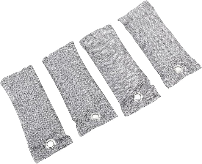 BRRNOO Activated Charcoal Bags, Bamboo Charcoal Air Purifying Odor Absorber for Shoe Car Home, with Reusable Deodorizer