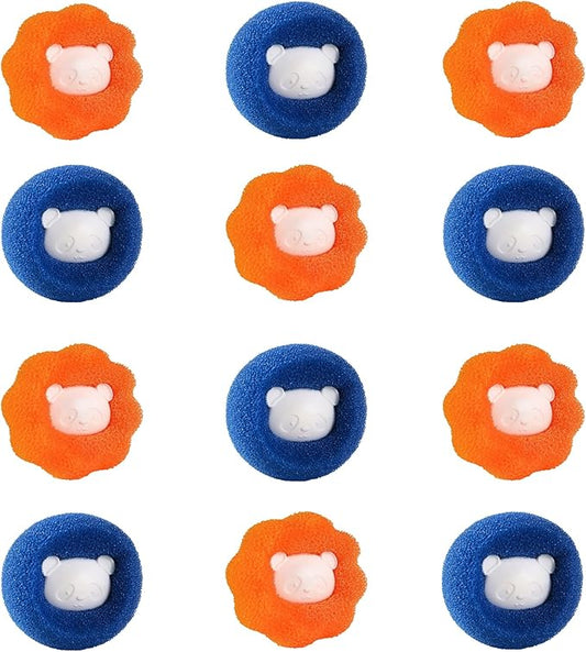 Dryer Balls Laundry Reusable, Softens Laundry Naturally Reduces Drying Time & Static Non-Toxic Washing Balls Reusable Dryer Balls for Laundry Bedding Clothes 6/9/12PCS