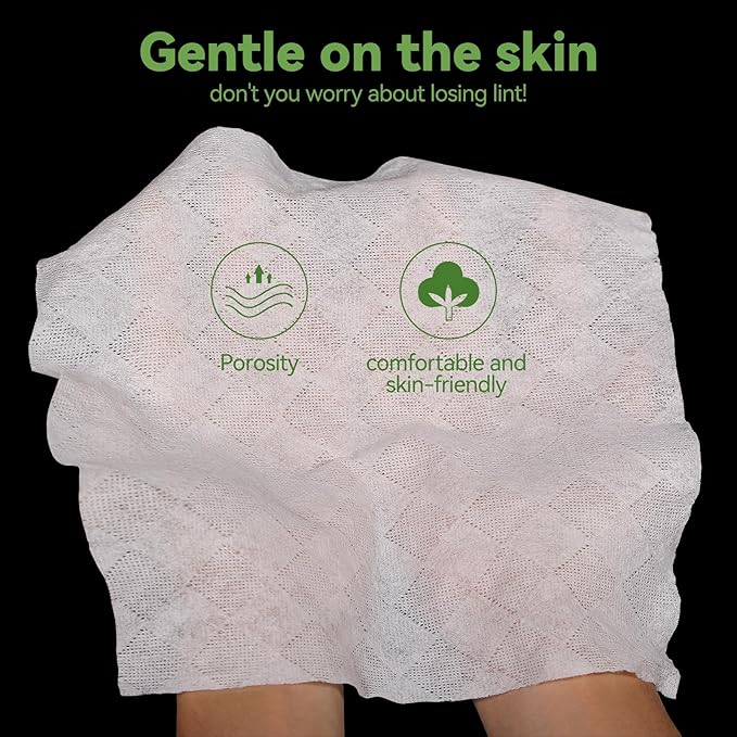 LEKOCH 100 Pcs Compressed Towel Tablets, Portable Coin Tissues for Travel & Camping, Cotton Disposable Washcloths, Biodegradable Facial & Body Wipes