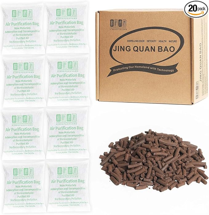 Nature Fresh Air Purification Bag (Medium 20Pack, 50 grams), Suitable for Home, Closet, Shoes, Car, Basement Mildew Odor Eliminator Deodorant, Odor Absorber