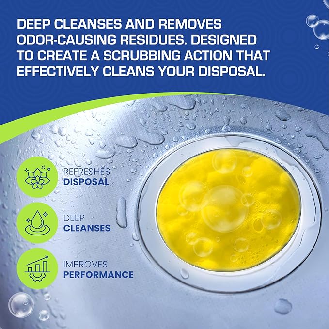 72 Tablets Combo Pack – 48 Dishwasher & Washing Machine Cleaner Tablets + 24 Garbage Disposal Cleaner & Deodorizer Tablets- Removes Limescale, Buildups and mineral deposits