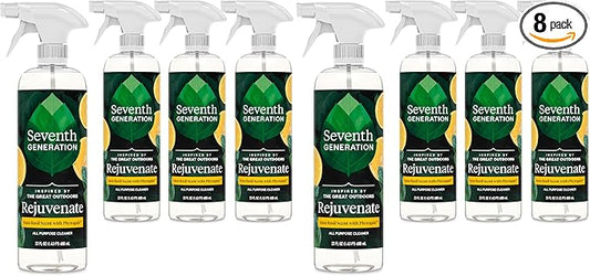 Seventh Generation All Purpose Cleaner Rejuvenating Yuzu Basil,For All Surfaces,23 fl oz,(Pack of 8)