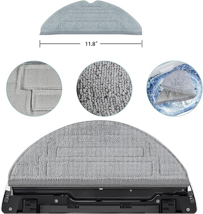 Accessories Kit for Roborock S8 Series: Replacement Parts Compatible with Roborock S8 S8 + (S8 Plus) S8 Pro Ultra Robot Vacuum Cleane, Main Brushes Side Brushes Filters Mop Pads Dust Bags