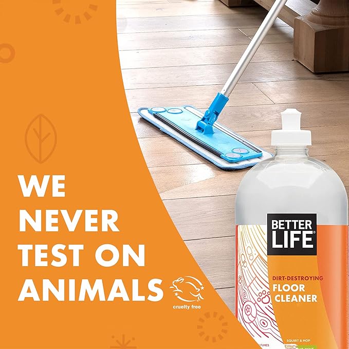 Better Life All Purpose Cleaner Unscented 32 Oz Pack of 2 + Floor Cleaner Citrus Mint 32 Oz Pack of 2