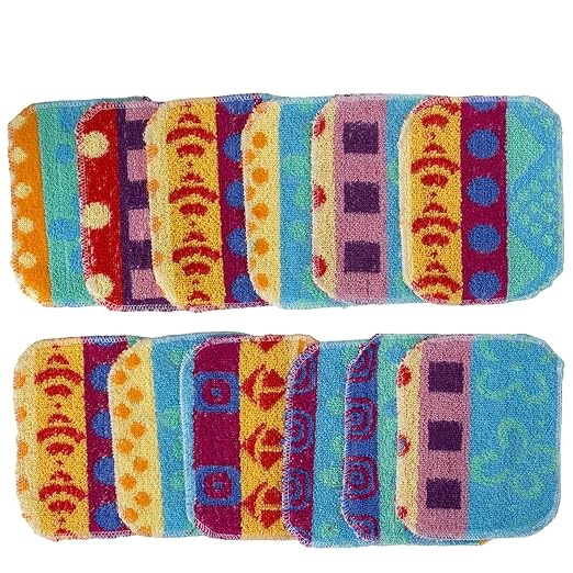 Ultimate Paperless Cleaning Kit – 12 Reusable Scrub Pads + 12 Swedish Dishcloths for a Zero-Waste Kitchen