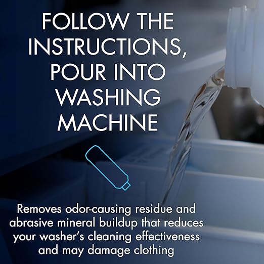 Glisten Dishwasher Magic Machine Cleaner and Disinfectant 2-Pack and Washer Magic Washing Machine Cleaner