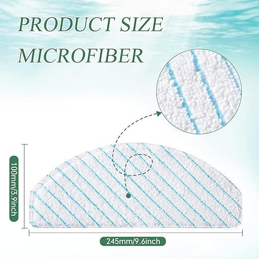 Chengu 100 Packs Vacuums Floor Cleaning Machines Disposable Mop Pads Replacement Mopping Cloths Pads Compatible with T9 /T9+ /T8+ /T8 Aivi /N8 Pro /N8 Pro+ Robot Vacuum Cleaner