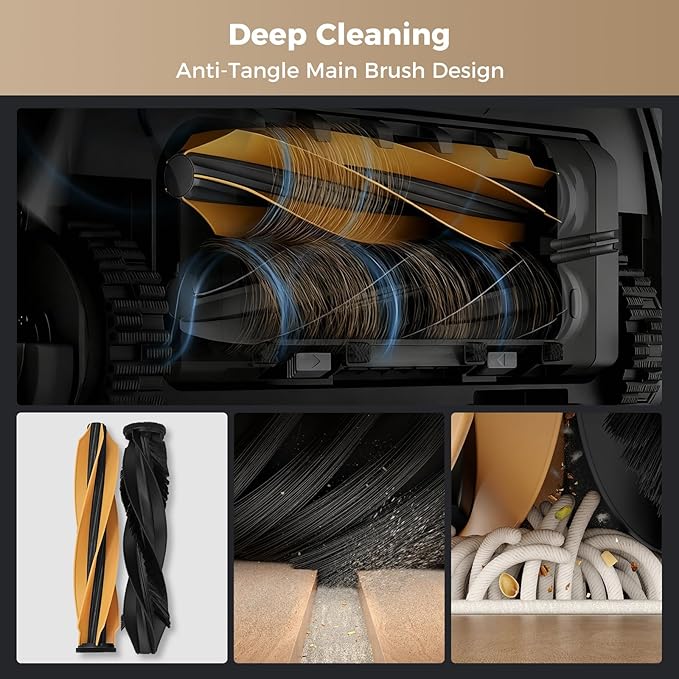 22PCS Aqua10 Roller Accessories Sets for Dreame Aqua10 Roller/Aqua10 Ultra Roller Robot Vacuum Cleaner: 2 Main Brushes 6 Dust Bags 6 Side Brushes 4 Filters 2 Roller Mops 1 Cleaning Brush 1 Screwdriver