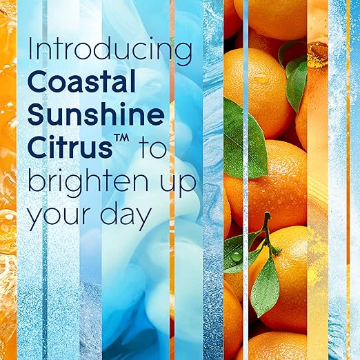 Glade PlugIns Refills Air Freshener Starter Kit with Warmers and Refills (Coastal Sunshine Citrus, Exotic Tropical Blossoms)