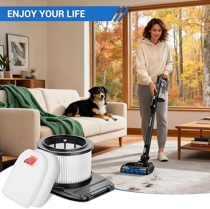 2 Pack HEPA + 4 Pack Foam & Felt Filter Replacement for Shark IZ662H IZ682H IZ631H WZ531H IZ640H Vertex Pro Lightweight Cordless Stick Vacuum | Replace Part XHFIZ500 & XFFKIZ600
