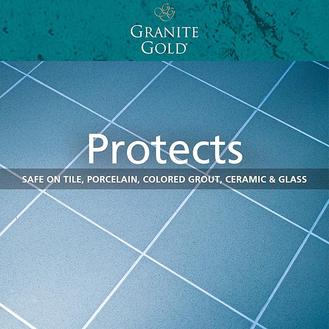 Granite Gold Grout Cleaner Spray with Brush for Stone, Ceramic, Glass & Colored Grout, 24 Ounce