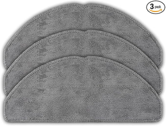 (3 Pack) Replacement Mop Pads for Roborock Q7 M5/ Q7 M5+/ Q7 L5/ Q7 L5+ Robot Vacuum Cleaner, Washable Mop Cloths Accessories Kit, Mop Pad Refill, Replacement Parts