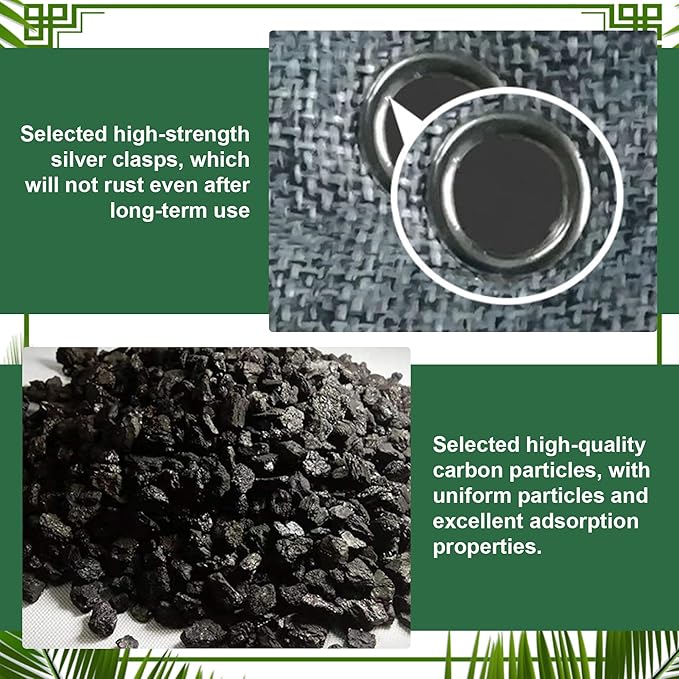 Charcoal Bags Odor Absorber Activated Charcoal Odor Absorber Natural Bamboo Air Purifying Bags Air Freshener for Home Closet Car Office, 70g