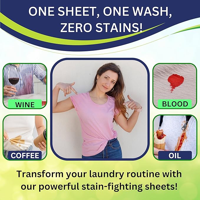 Laundry Detergent Sheets - Eco Friendly Hypoallergenic Laundry Sheets Detergent for Sensitive Skin, Recycled Packaging Stain Fighting Natural Plant-Based Smell (up to 96 Loads)