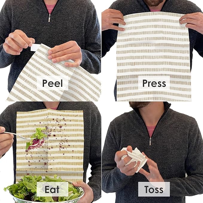 Disposable Bibs for Adults, Kids & Elderly Senior | Adhesive Tab Napkin for Eating, Personal Use, Home Care, Business | Spill Absorbent, Stain/Liquid Repellent | Cinnamon Stick, 100 Count
