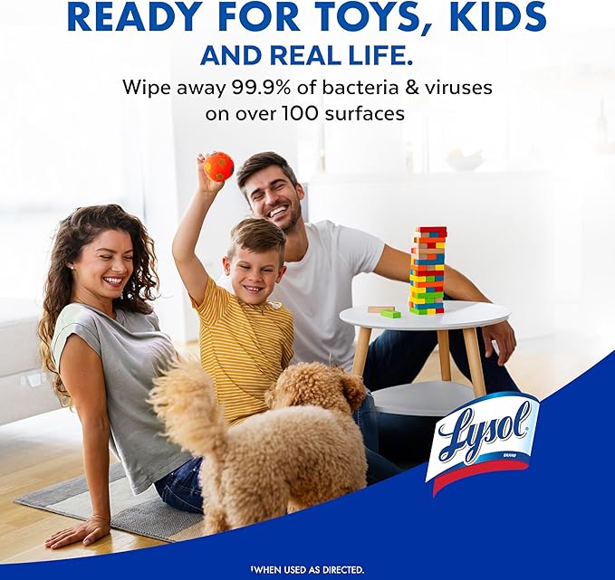 Lysol Disinfecting Wipes Bundle, Home Apartment Dorm Room Essentials and Cleaning Supplies, All Purpose Cleaner, Multi-surface Cleaning Wipes, Multi-Scent Sanitizing Wipes Bundle, 240 Count, Pack of 4