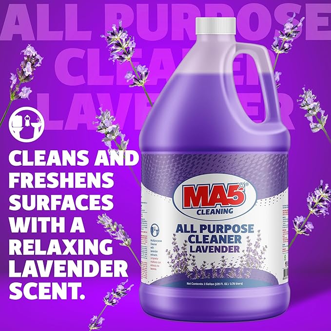 MA5x All Purpose Cleaner, Lavender, 1 Gallon | Multipurpose Cleaner with Lavender Extracts