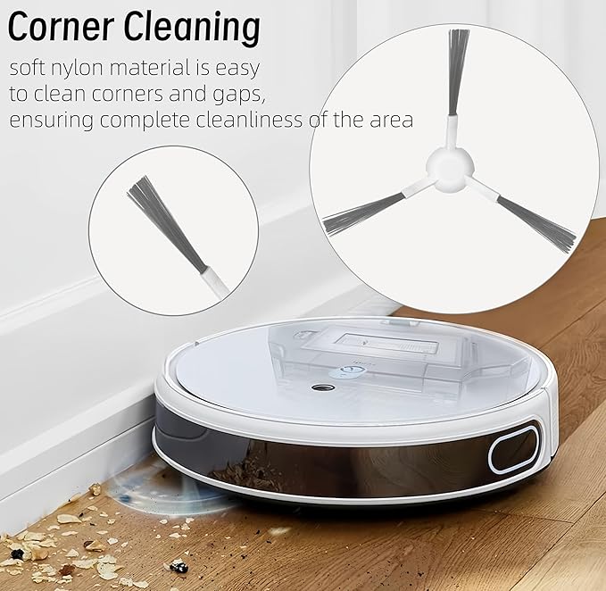 Accessories Kit for Xiaomi S20 Plus / S20+ Robot Vacuum Cleaner, 2 Main Brush, 6 Filters, 6 Side Brushes, 6 Mop Pads, Replacement Parts Spare Repair Attachments