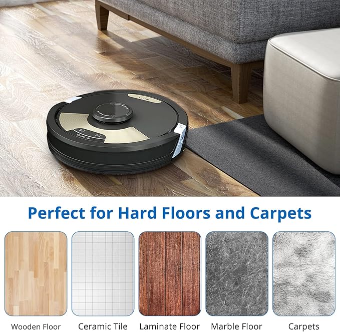 JORAIR AV2610WA RV2610WA Vacuum Mop Replacement Pads Compatible with Shark RV2610WA AV2610WA RV2620WD RV2410WD AI Ultra 2- in-1 Robot Vacuum, Washable Reusable Microfiber Soft Pads, 6 Pack