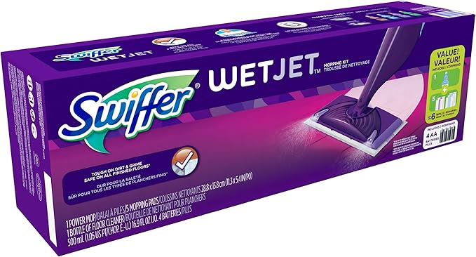 Swiffer WetJet Hardwood Floor Spray Mop Starter Kit (Pack of 2)