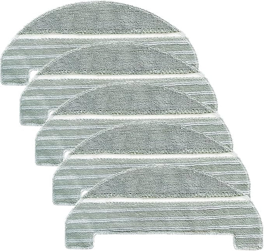 5Pcs Mopping Cloths Pads for iHome AutoVac Nova, Halo Self Empty Robot Vacuum Replacement Accessory Parts