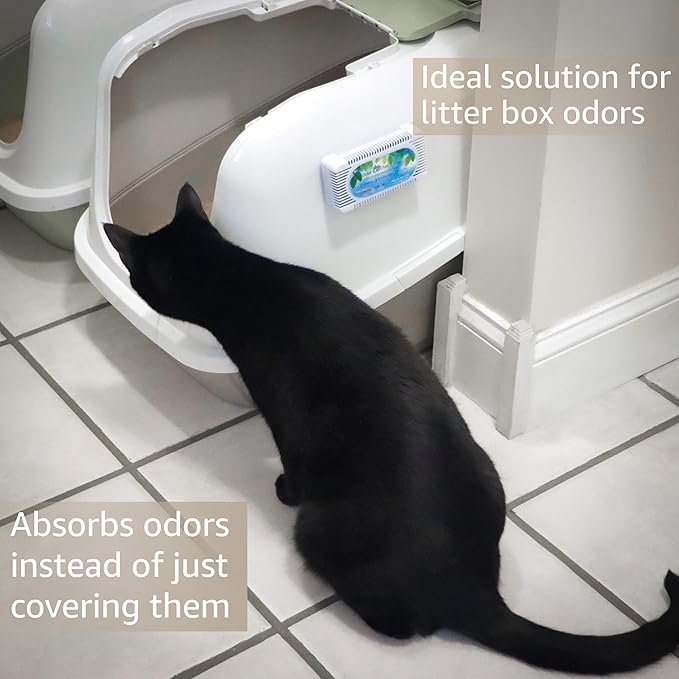 Pet Fit For Life Litter Box Odor Absorber - Activated Charcoal Pods for Litter Box Odor Eliminator, Unscented Freshener & Deodorizer for Long-Lasting Freshness & Effortless Approach - 2 Pack