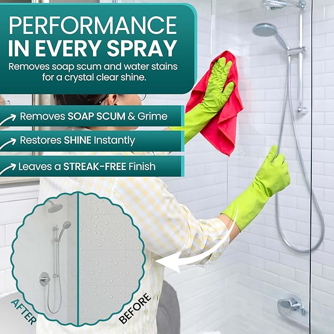 “SiO₂ Multi‑Surface Cleaner Spray for Home Cleaning – Streak‑Free Stainless Steel, Glass, Tile & Countertop Shine and Protectant – Premium All‑Purpose Cleaning Formula for Kitchens, Bathrooms