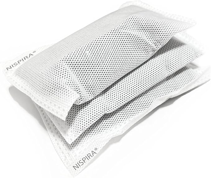 Nispira Activated Charcoal Odor Filter Refill Deodorizers 3 Packs For Trash Cans 8 Gallon and Larger, Compatible with Itouchless