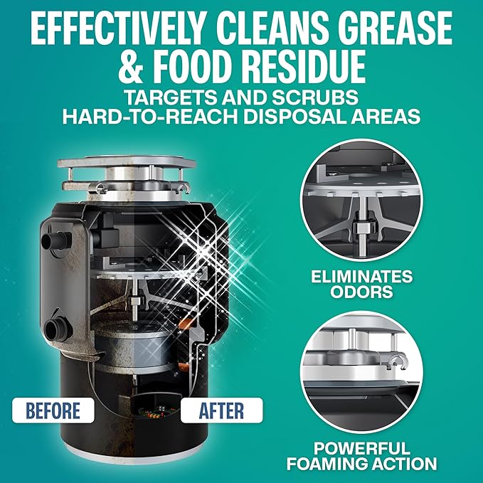 Garbage Disposal Cleaner and Dishwasher Cleaner tablets bundle