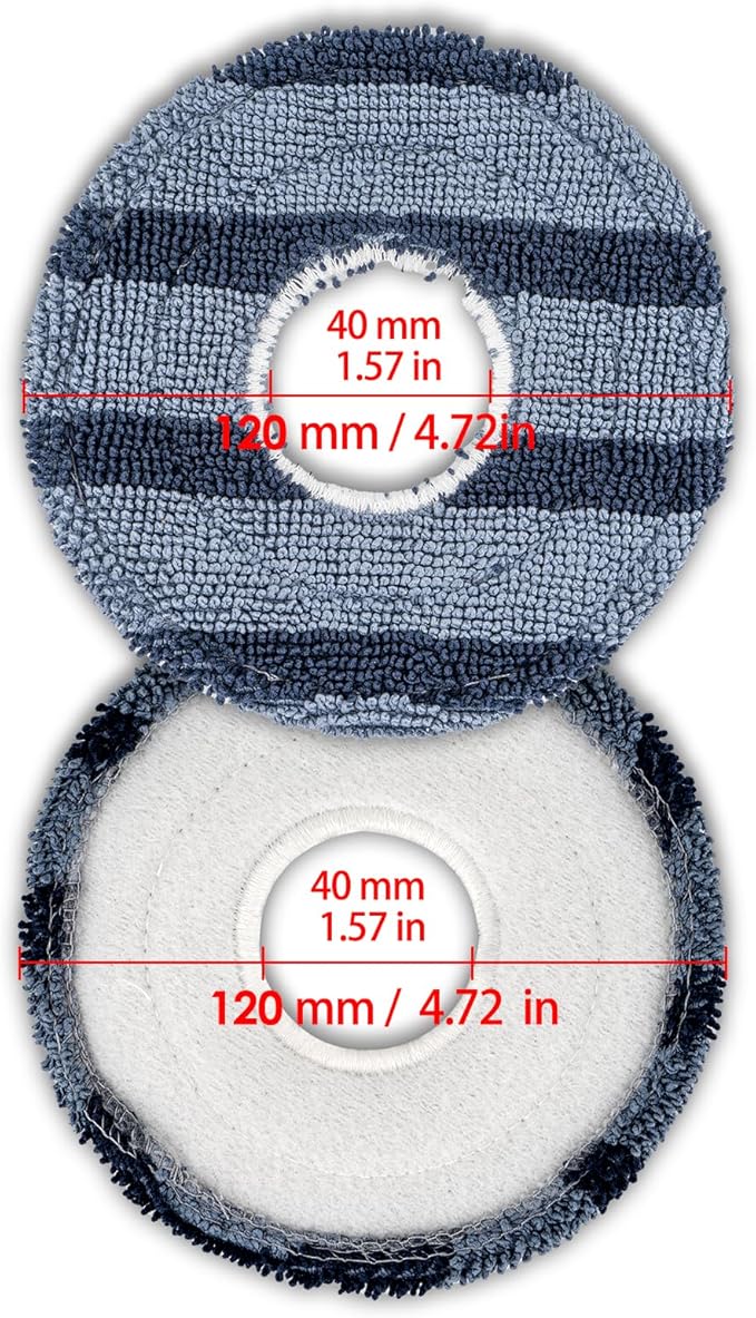 (4 Pack) C20 Omni Mop Pads Compatible with Eufy C20 Omni Robot Vacuum Cleaner, Washable Mop Cloth Accessories Kit, Omni C20 Mopping Pad Refill, Replacement Parts