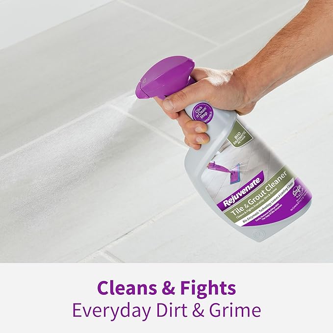 Rejuvenate Bio-Enzymatic Scrub Free Tile and Grout Cleaner Lightens and Brightens Every Time (32oz) (Pack of 2)