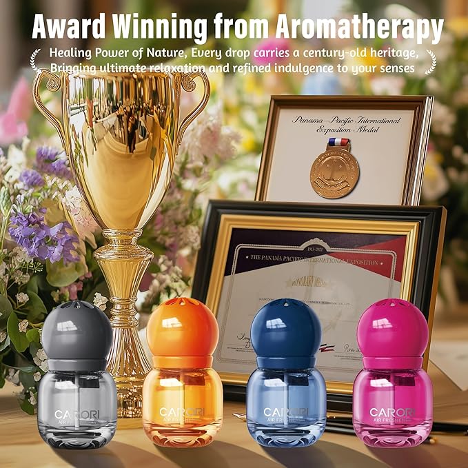 Car Air Freshener 2 Pack- The Adorable Lightbulb-Shaped - Automotive Vent Clip - Long Lasting Scent - Essential Oils - Scented Car Accessories - Ocean