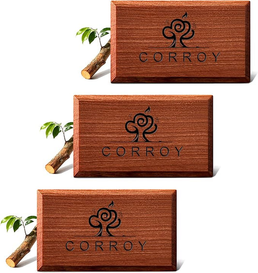 Car Air Freshener Natural Essential Oil Scent, Odor Eliminator and Purifier, Vent Clip Air Freshener for Car (Refill - 3 Pack - Pure Teak)