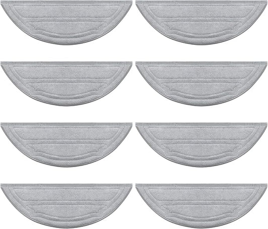 8 Pcs Replacement Mop Pads for Roborock Q10 S5 / Q10 S5+ Robot Vacuum Cleaner, Washable Reusable Mopping Pad Replacement Accessories